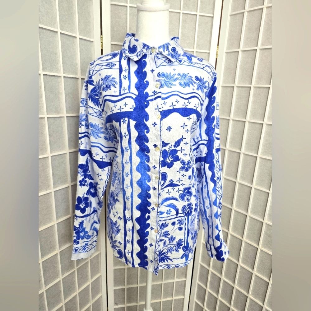 #37. JOIE 100% LINEN button down top NWT